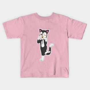 Top Wing Halloween Kitty Cat Penny Kids T-Shirt